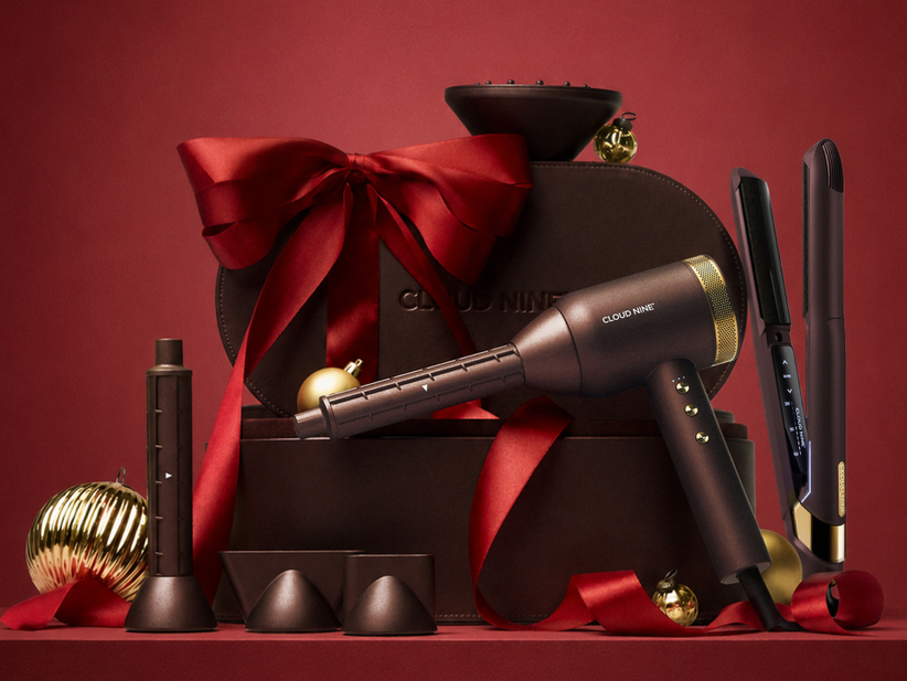 5 Easy Christmas Hairstyles with the Cloud Nine Dark Burgundy Collection