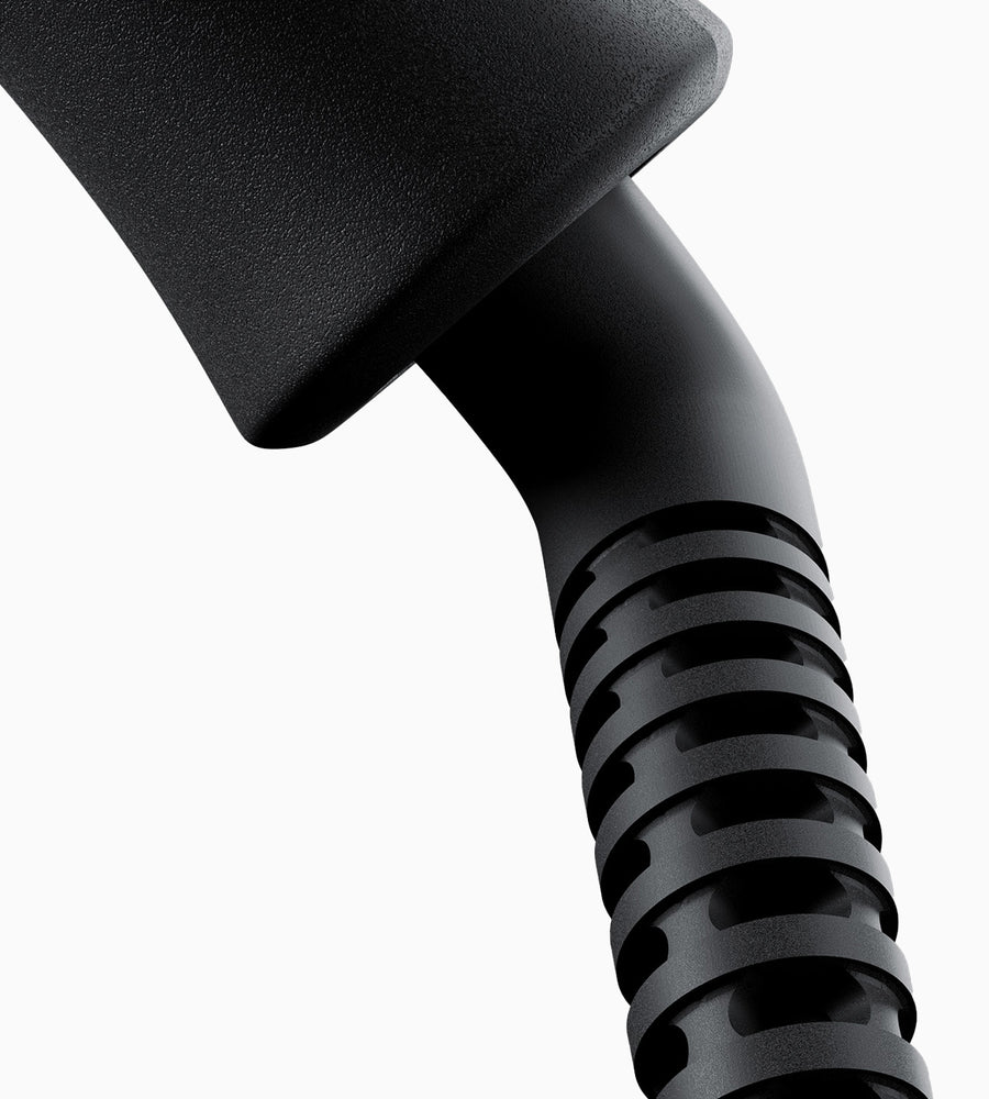 Zoomed in view of the cord on a black Curling Wand.