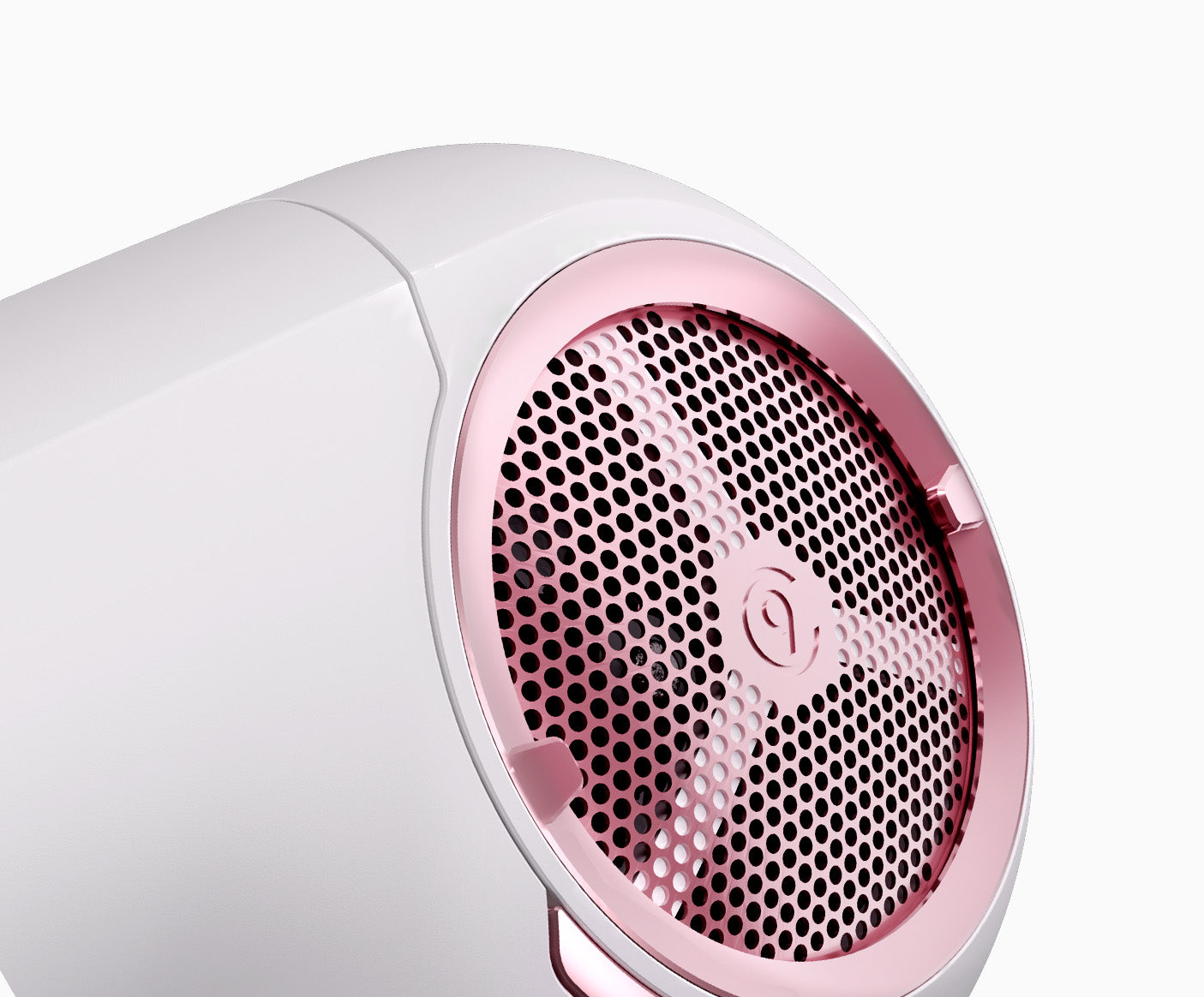 Cropped image of The Airshot Pro on a diagonal showing pink embellishments.