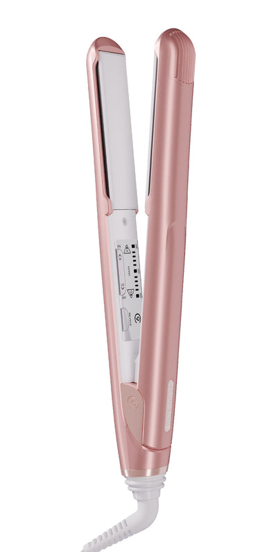 Image of the CLOUD NINE Original Pro Pink Iron stood up vertically.