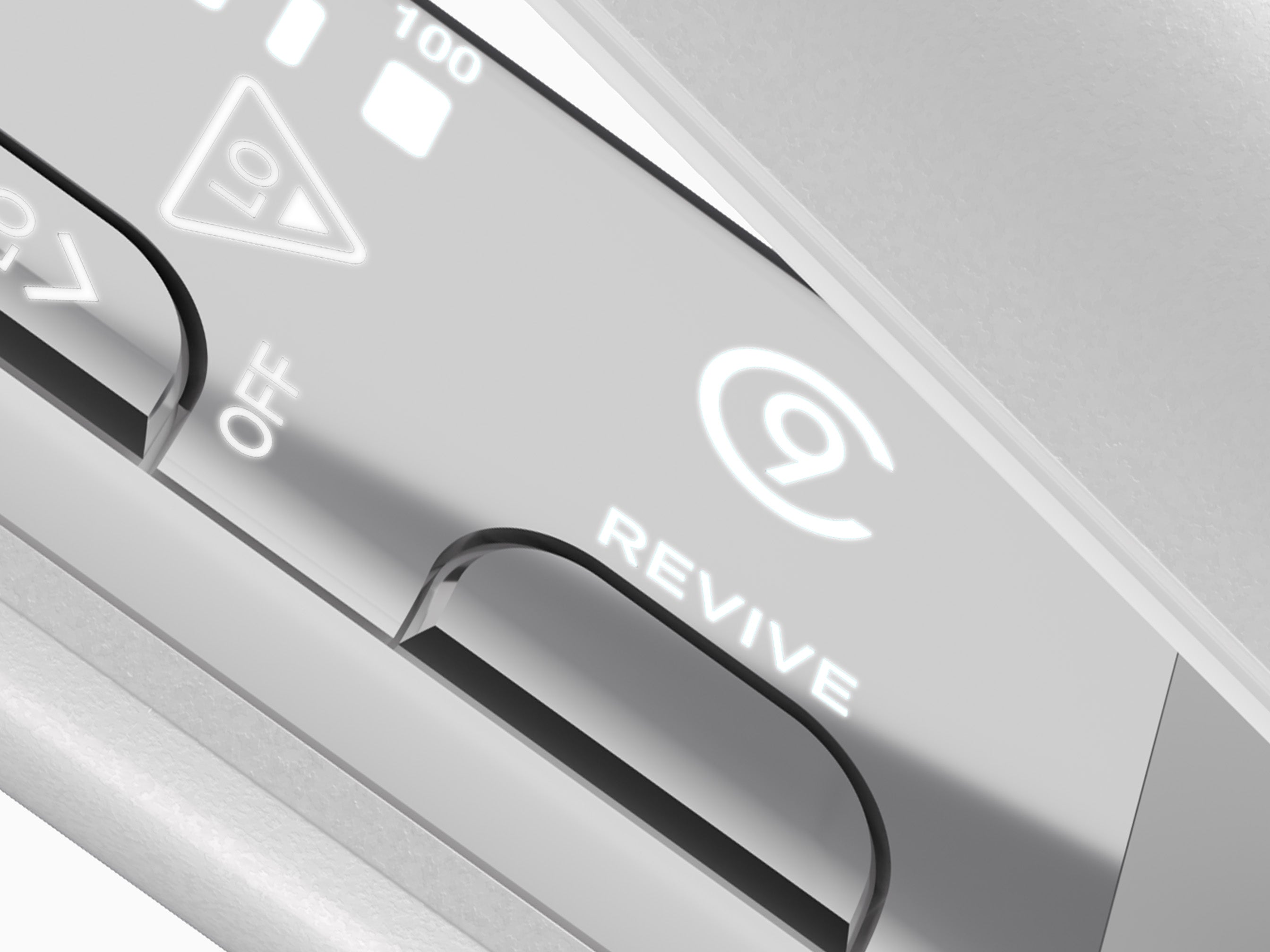 A close up image of the Revive setting on the CLOUD NINE Original Pro Pearl Iron.
