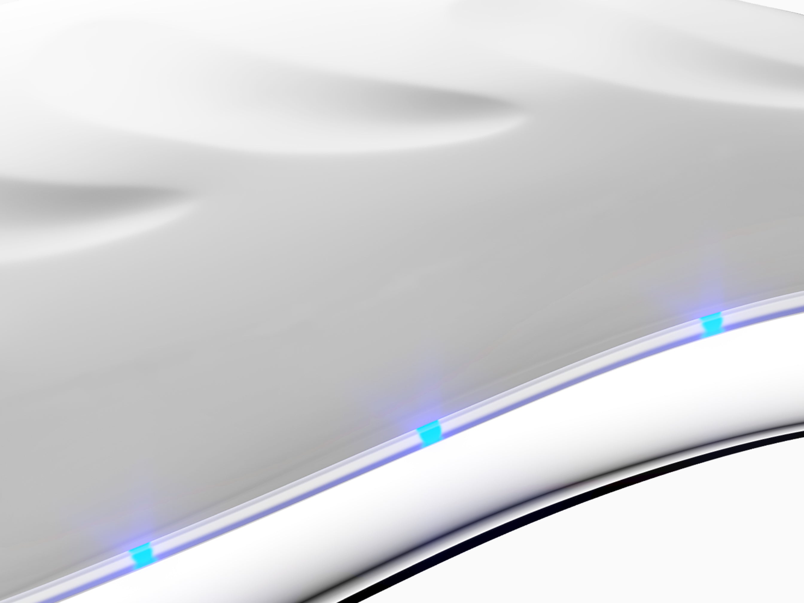A super close-up of the Redefine with Blue Light Therapy mode activated.