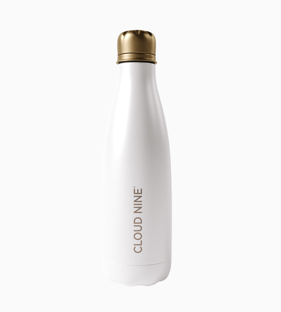 White Eco Friendly Water Bottle | CLOUD NINE – Cloud Nine