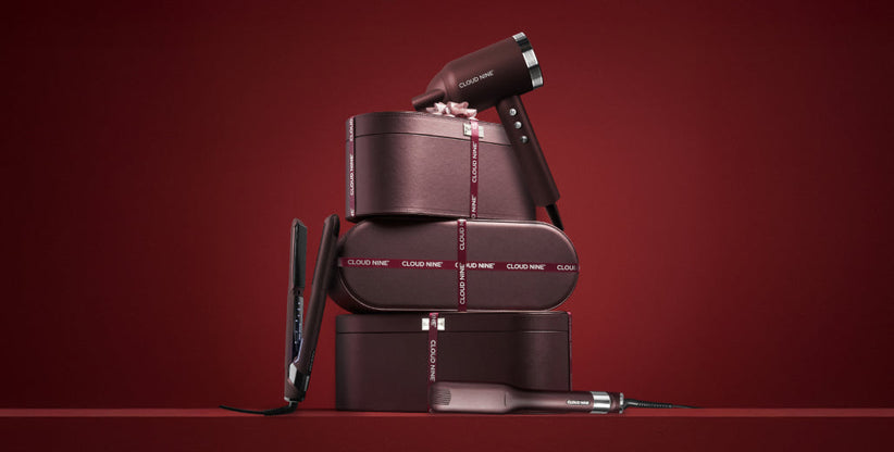 5 Easy Christmas Hairstyles with the Cloud Nine Dark Burgundy Collection