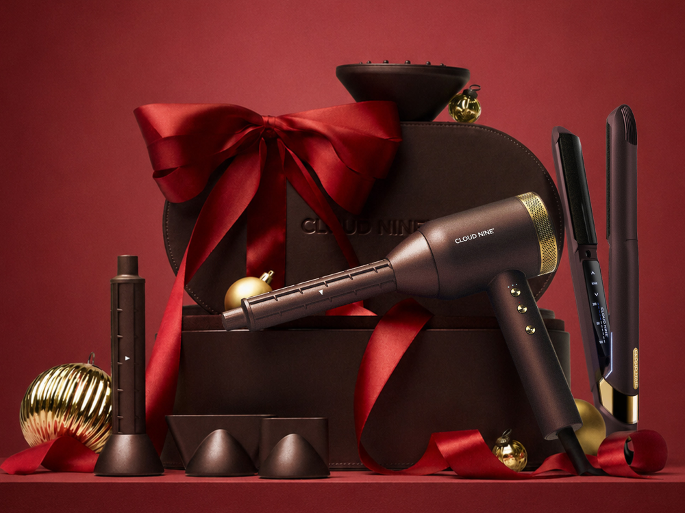 5 Easy Christmas Hairstyles with the Cloud Nine Dark Burgundy Collecti