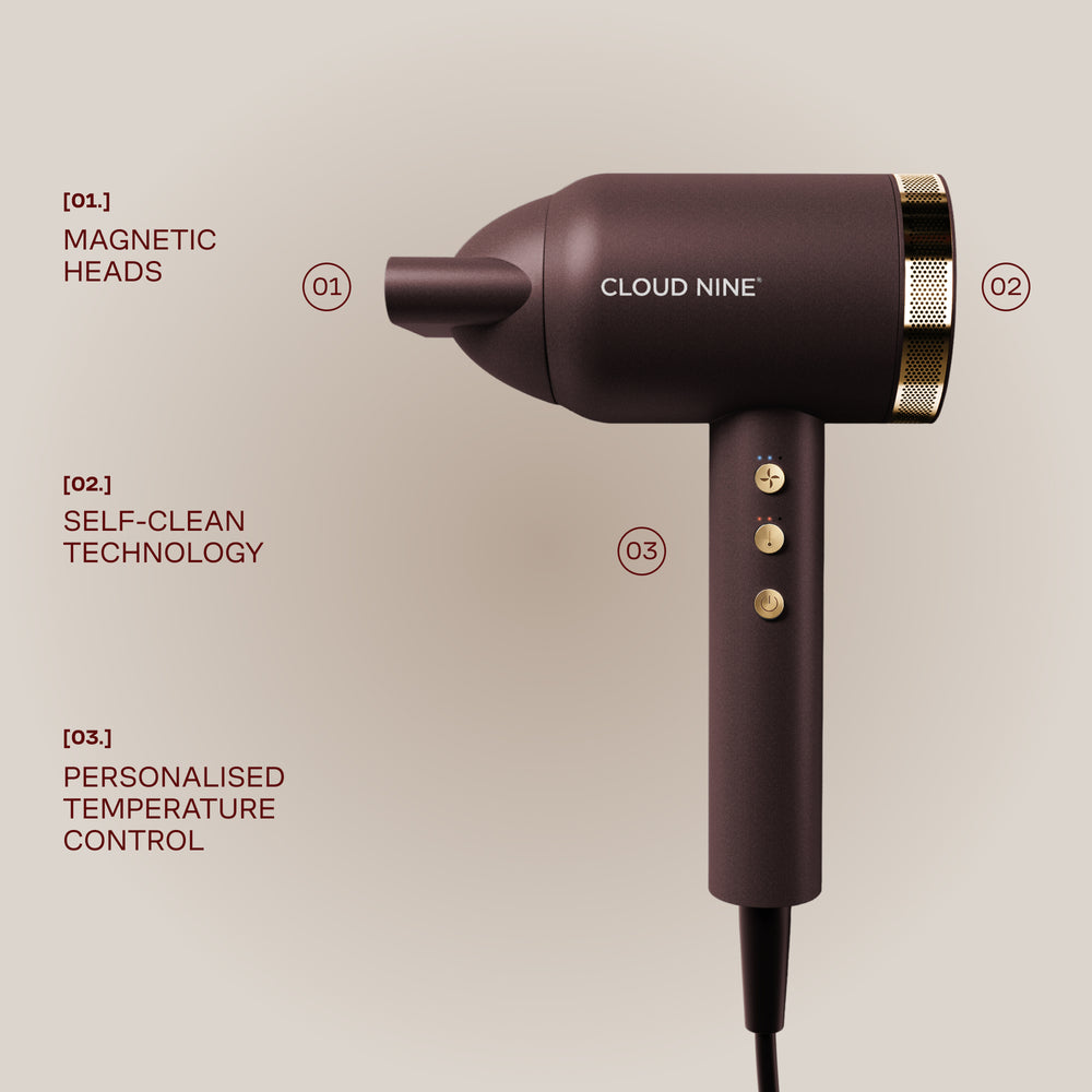 The Dark Burgundy Airshot Pro with Volumizers
