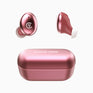 Metallic pink i3 Wireless Earbuds and their case pictured separately, both featuring CLOUD NINE branding.