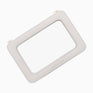A white Luxury Travel Bag tilted with clear centre panel on a white background.