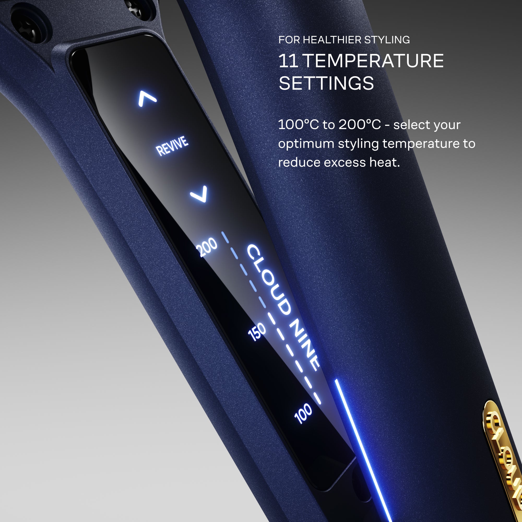 The Midnight Blue Wide Iron & Airshot Pro Styling Set | CLOUD NINE