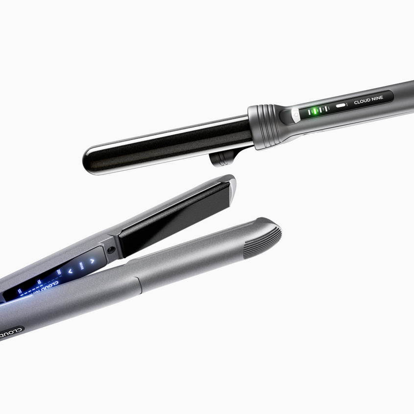 The Starlight Grey Original Iron & Curling Wand Styling Set