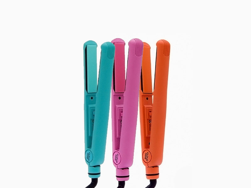 The blue, pink and orange Retro Irons all lined up.