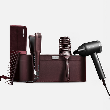 The Dark Burgundy Wide Iron and Airshot Pro Styling Set