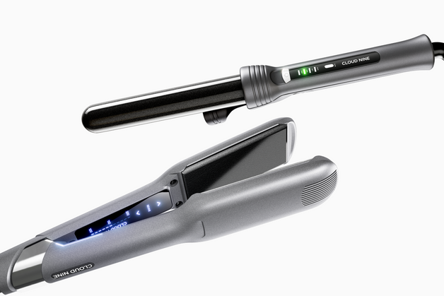The Starlight Grey Wide Iron & Curling Wand Styling Set