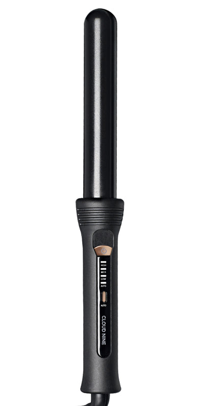 Vertical full product image of the black Alchemy Collection Curling Wand.